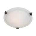 Artcraft 2 Light Brushed Nickel Flush Mount AC2354BN